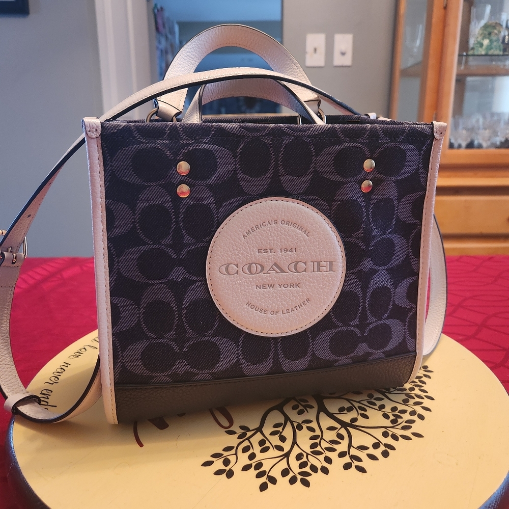 Coach Dempsey Tote Bag with Monogram Pattern